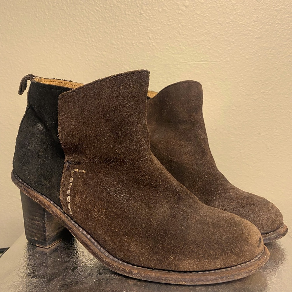 Two-Tone Holding Horses by Anthropologie Booties